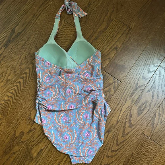 Boden Levanzo Halter Paisley Print Swimsuit - Picture 4 of 6